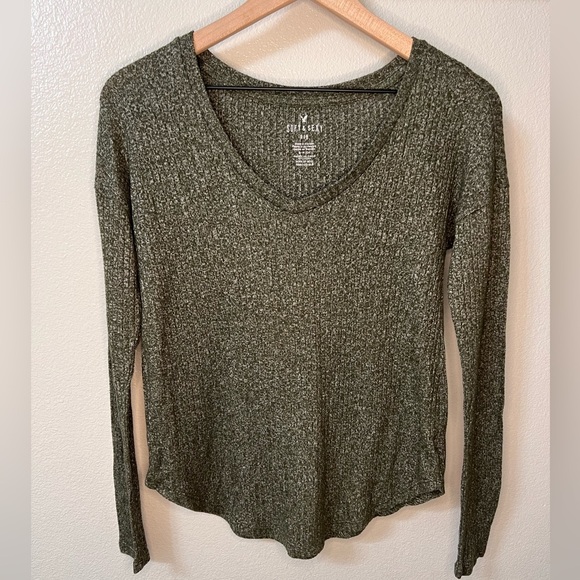 American Eagle Outfitters Tops - American Eagle Soft & Sexy Ribbed Long Sleeve Women's Top Small